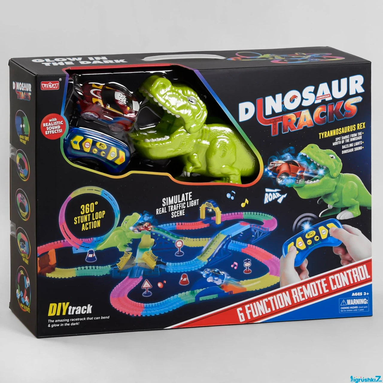 Дитячий швидкісний трек 169 (12/2) 339 деталі, світло, звук, в коробці