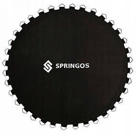 Прыжковое полотно (мат) для батута Springos 12FT 366 см (72 пружини) Black alli ОРИГИНАЛ