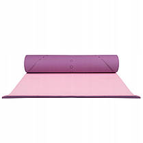 Коврик (мат) для йоги і фітнеса Springos TPE 6 мм YG0015 Purple/Pink Скидка All 1654, фото 2