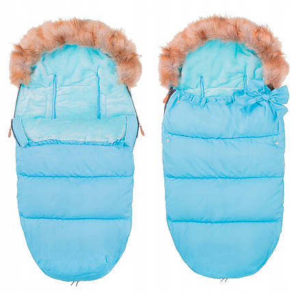 Дитячий конверт для коляски, санчат 4 в 1 Springos SB0015 Sky Blue, фото 1
