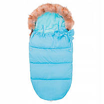 Дитячий конверт для коляски, санчат 4 в 1 Springos SB0015 Sky Blue, фото 6
