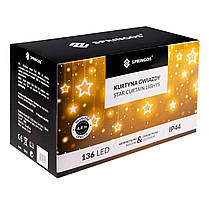 Гірлянда бахрома вулична (зовнішня) Springos 2 м 136 LED Pilot CL4007 Warm White, фото 3