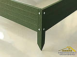 Висока грядка з металу 1000*2000, купити грядку з металу з полімерним покриттям, грядка для зелені, фото 2