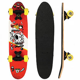 Скейтборд круїзер SportVida Abstacт Red SV-RD0003 alli ОРІГИНАЛ