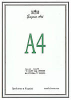 Фоторамка пластикова колір срібло антік 21*30(А4). Рамка для диплома А4. Рамки для дипломів.