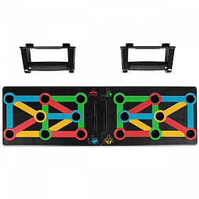 Упоры (доска) для отжиманий со сменным хватом SportVida Push-up Bars SV-HK0376 Скидка All 1348