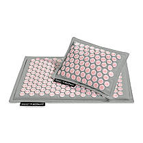Коврик акупунктурный с подушкой 4FIZJO Eco Mat Аппликатор Кузнецова 68 x 42 см 4FJ0228 Grey/Pink Скидка All 1365, фото 2