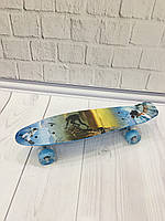 *Скейт (пенни борд) Penny board со светящимися колесами арт. 3270 топ