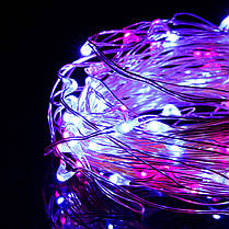 Гірлянда на батарейках Springos 9.9 м 100 LED CL0023 Pink/Blue, фото 6