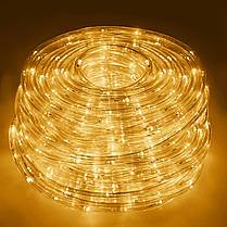 Гірлянда дюралайт вулична (зовнішня) Springos Rope Lights 10 м 240 LED CL1200 Warm White, фото 4