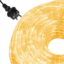 Гірлянда дюралайт вулична (зовнішня) Springos Rope Lights 10 м 240 LED CL1200 Warm White, фото 5