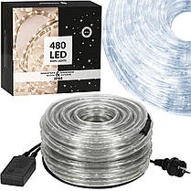 Гірлянда дюралайт вулична (зовнішня) Springos Rope Lights 20 м 480 LED CL1205 Cold White, фото 4