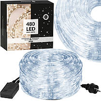 Гірлянда дюралайт вулична (зовнішня) Springos Rope Lights 20 м 480 LED CL1205 Cold White, фото 5