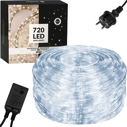 Гірлянда дюралайт вулична (зовнішня) Springos Rope Lights 30 м 720 LED CL1208 Cold White, фото 1