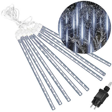 Гірлянда метеоритний дощ Springos 3 м 144 LED CL1213 Cold White, фото 1