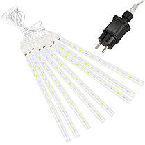 Гірлянда метеоритний дощ Springos 3 м 144 LED CL1214 Warm White, фото 6