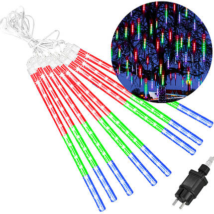 Гірлянда метеоритний дощ Springos 3 м 144 LED CL1216 Mix, фото 1