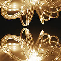 Гірлянда дюралайт на батарейках Springos Rope Lights 5 м 50 LED CL0857 Warm White, фото 3