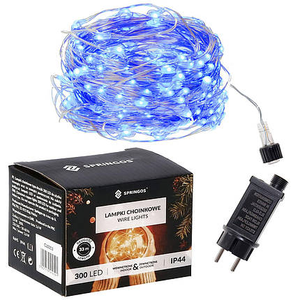 Гірлянда Springos 30 м 300 LED CL0310 Blue, фото 1