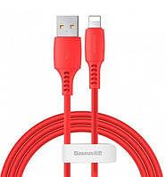 Кабель зарядный Lightning Baseus Colorful USB 2.0 to Lightning 2.4A 1.2 м Red (CALDC-09)