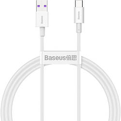 Кабель зарядний Baseus Superior Series Fast Charging Data Cable for Type-C 66W 1м White (CATYS-02)