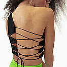 Жіночий топ зі шнурівкою на спинці з однією бретелькою (р. 42-44) 83FU1083, фото 8