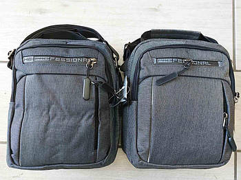 Чоловіча сумка на блискавці з кишенею та довгим ремінцем 21*23 см Cans