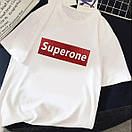 Жіноча футболка прямого крою з написом на грудях (р. 42-44) 83FU1084, фото 6