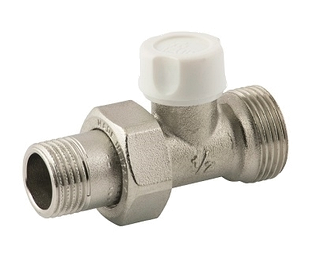 Кран радіаторний відсікаючий прямий 1/2"х3/4" євроконус Bianchi