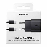 Мережевий зарядний пристрій адаптер Travel Adapter Samsung  EP-TA800 25W + cable type C-type C Original