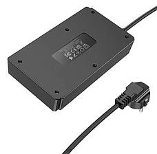 Мережевий фільтр (переноска) Hoco DC15 3 розетки 4xUSB+Type-C PD 18W QC 3.0 2 м Чорний (DC15/BK), фото 5