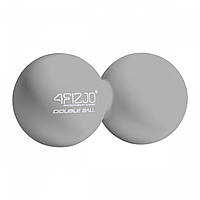 Масажний м'яч подвійний 4FIZJO Lacrosse Double Ball 6.5 x 13.5 см 4FJ0324 Grey