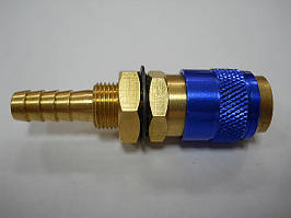 Втулка з'єднувальна швидкознімна NW5, діам. 8 мм, корпус синього кольору