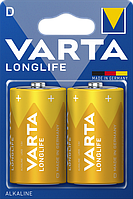 Батарейки D (R20, 373) VARTA LONGLIFE 1.5V BLI2 ALKALINE