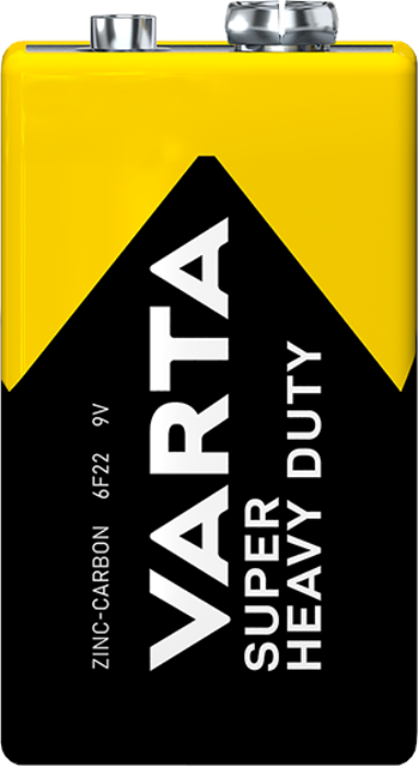 Батарейка VARTA SUPERLIFE 6F22  9V Zinc Carbon