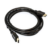 Шнур HDMI (штекер - штекер), Gold, v.1.4, чорний, 7.5м