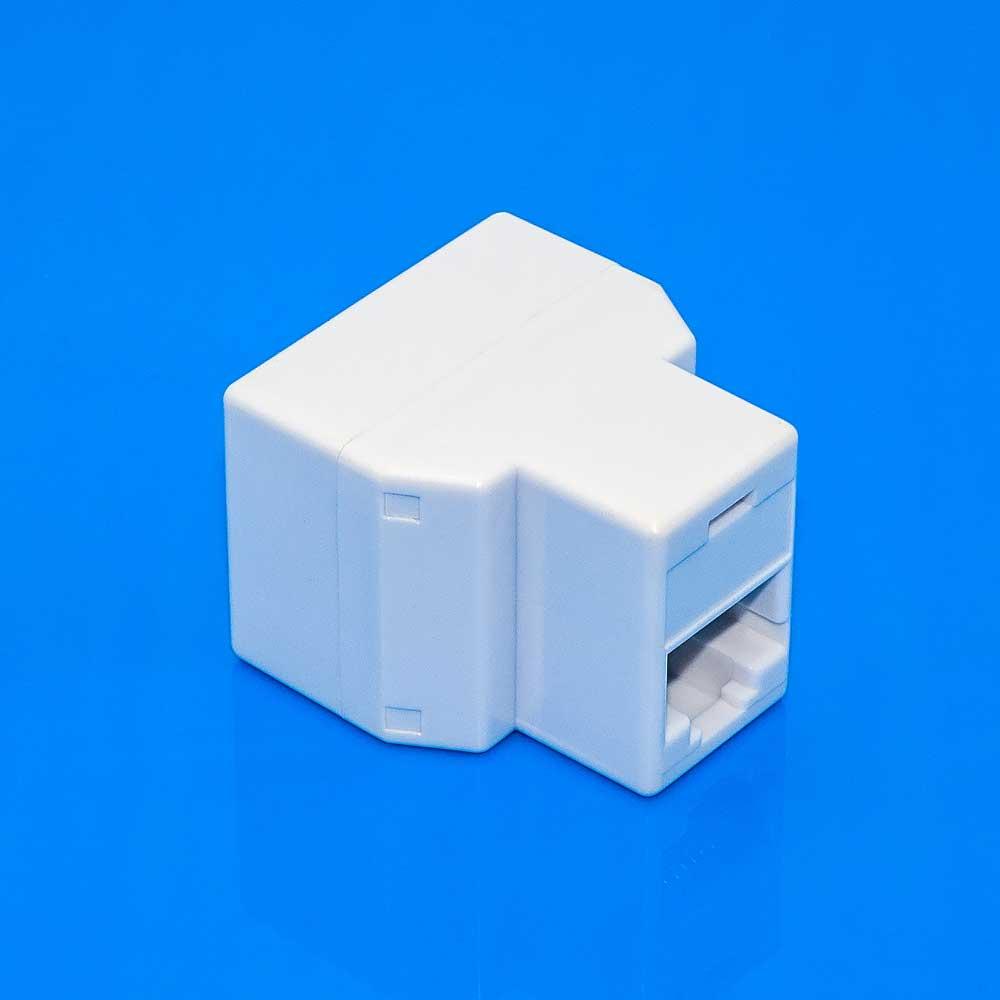 Соединитель компьютерный RJ45 (8р8с), 1 гнездо - 2 гнезда, корпус ...