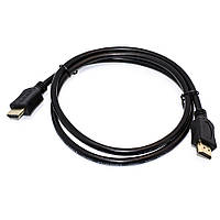 Шнур HDMI (штекер - штекер), Gold, v.1.4, довжина - 1.0м, чорний