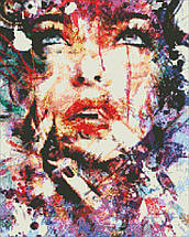 АЛМ-143 Набір діамантової мозаїки Дівчина поп-арт-2, 40*50 см, Ні, фото 2
