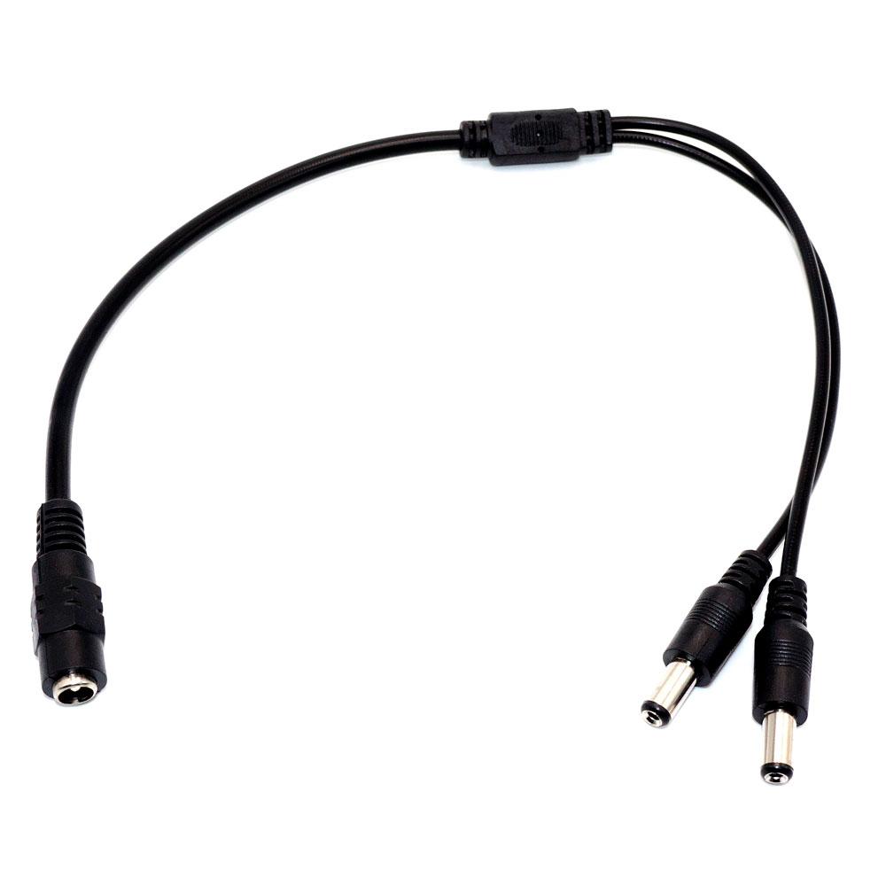 Купить Разветвитель DC, гнездо питания 5.5х2.1мм - 2 штекера 5.5х2.1мм ...