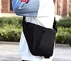 Тактичний набір 2в1: Тактична сумка Cros Body, через плече, слінг кобру, чорний + Сонце захисні окуляри, фото 3