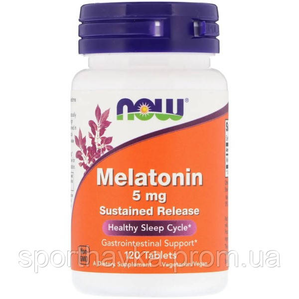 Melatonin 5 мг SR Now Foods (120 таблеток)