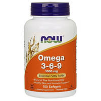 Omega 3-6-9 1000 мг Now Foods (100 капсул)