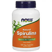 Spirulina 500 мг NOW (120 вег капсул)