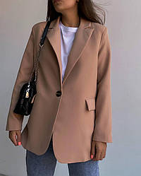 Піджак однобортний на підкладці з коміром на ґудзику