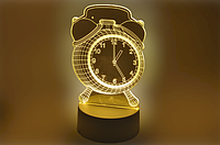 3D світильник нічник Creative Clock