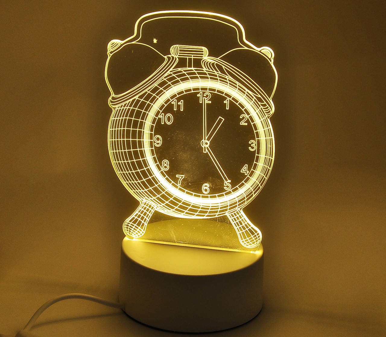 3D світильник нічник Creative Clock - фото 5 - id-p1648451565