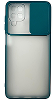 Чехол для TOTU Slide Camera для Samsung Galaxy A12 (на самсунг а12) темно-зеленый