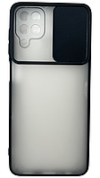 Чехол для TOTU Slide Camera для Samsung Galaxy A12 (на самсунг а12) черный