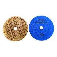 Алмазный гибкий шлифовальный круг GBI металлизированный на липучке №50